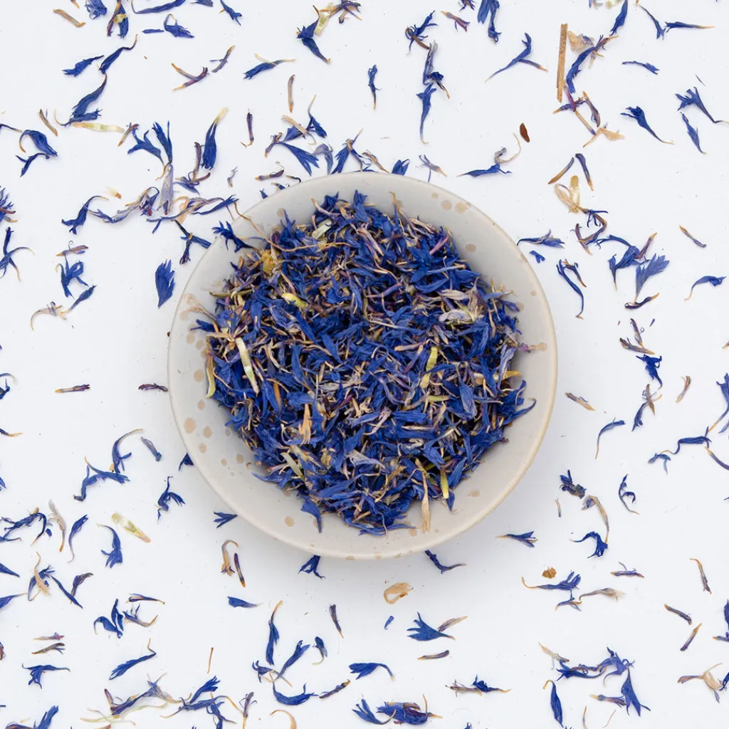 Terza Luna Erbe Officinali|Fiori Eduli E Garnish^Blue cornflower petals, edible flowers