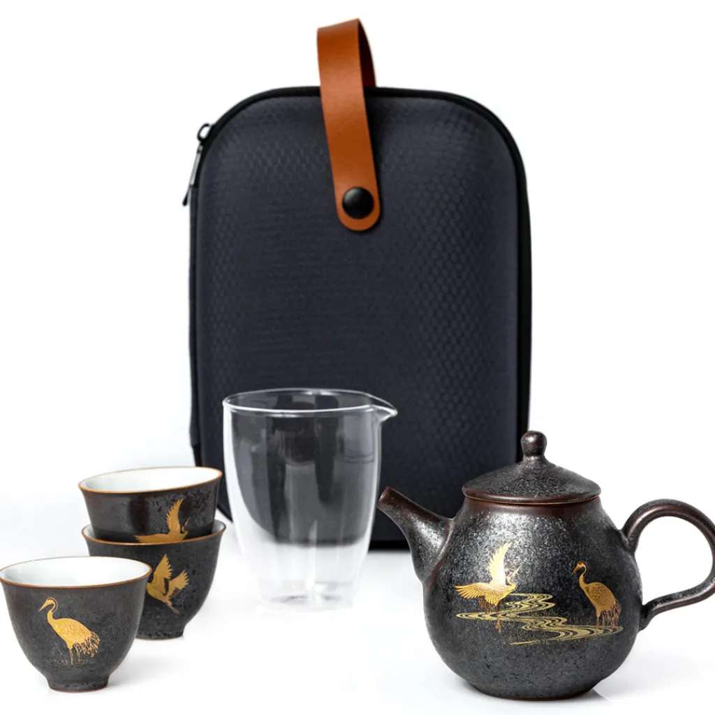 Terza Luna Teiere, Servizi Da Tè E Tisaniere^Teapot and cups set -Golden Heron-