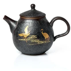 Terza Luna Box Degustazione Di Tè Puri^Teapot and cups set -Golden Heron-